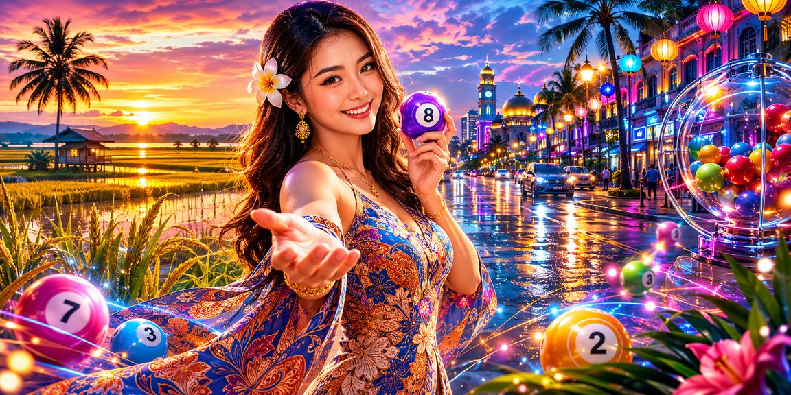 Suasana permainan loteri bertema batik Kedah mencerminkan identiti budaya tempatan Malaysia