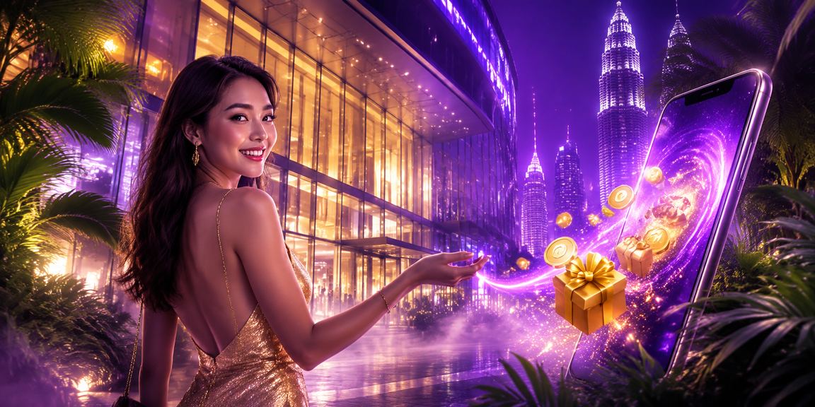 Ilustrasi bonus cashback platform kasino Kuala Lumpur dalam suasana gaya Melayu